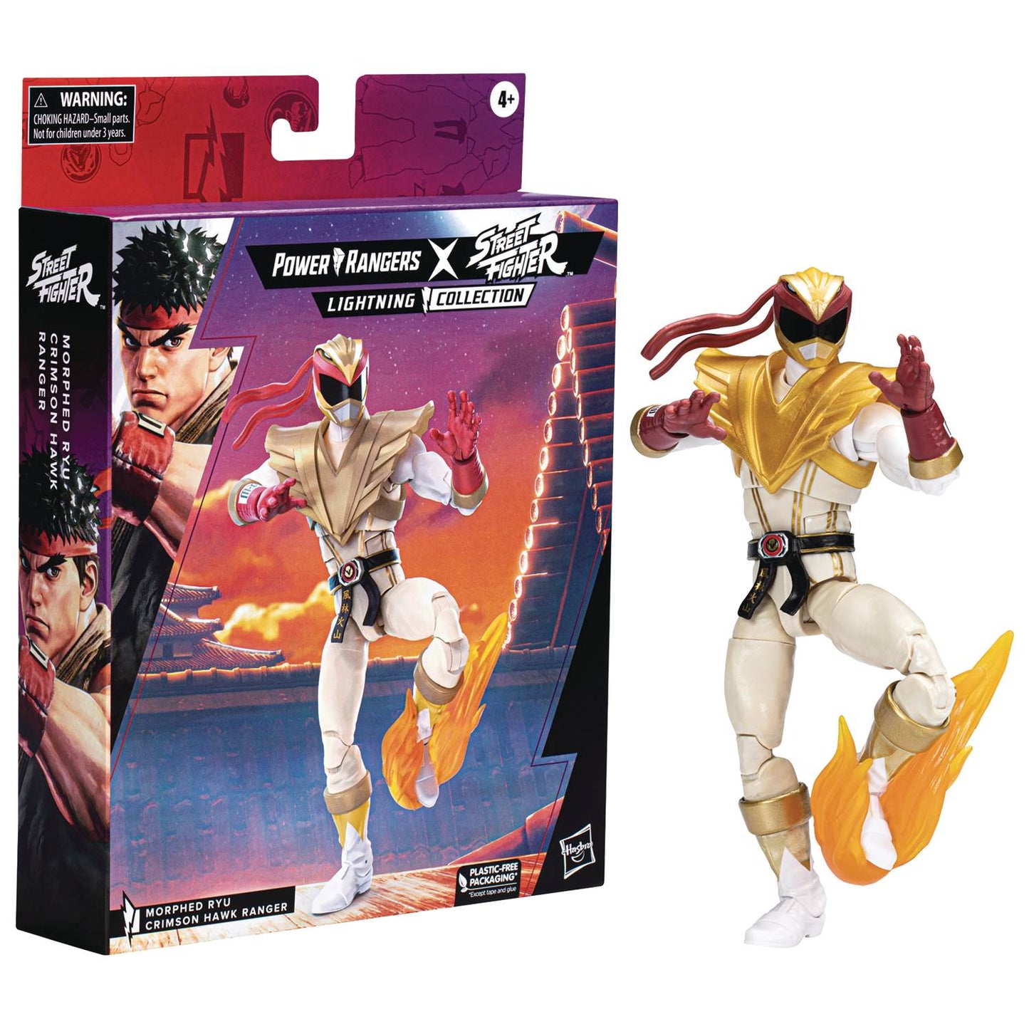 MMPR X STREET FIGHTER CRIMSON HAWK RANGER 6IN AF CS (NET) (J