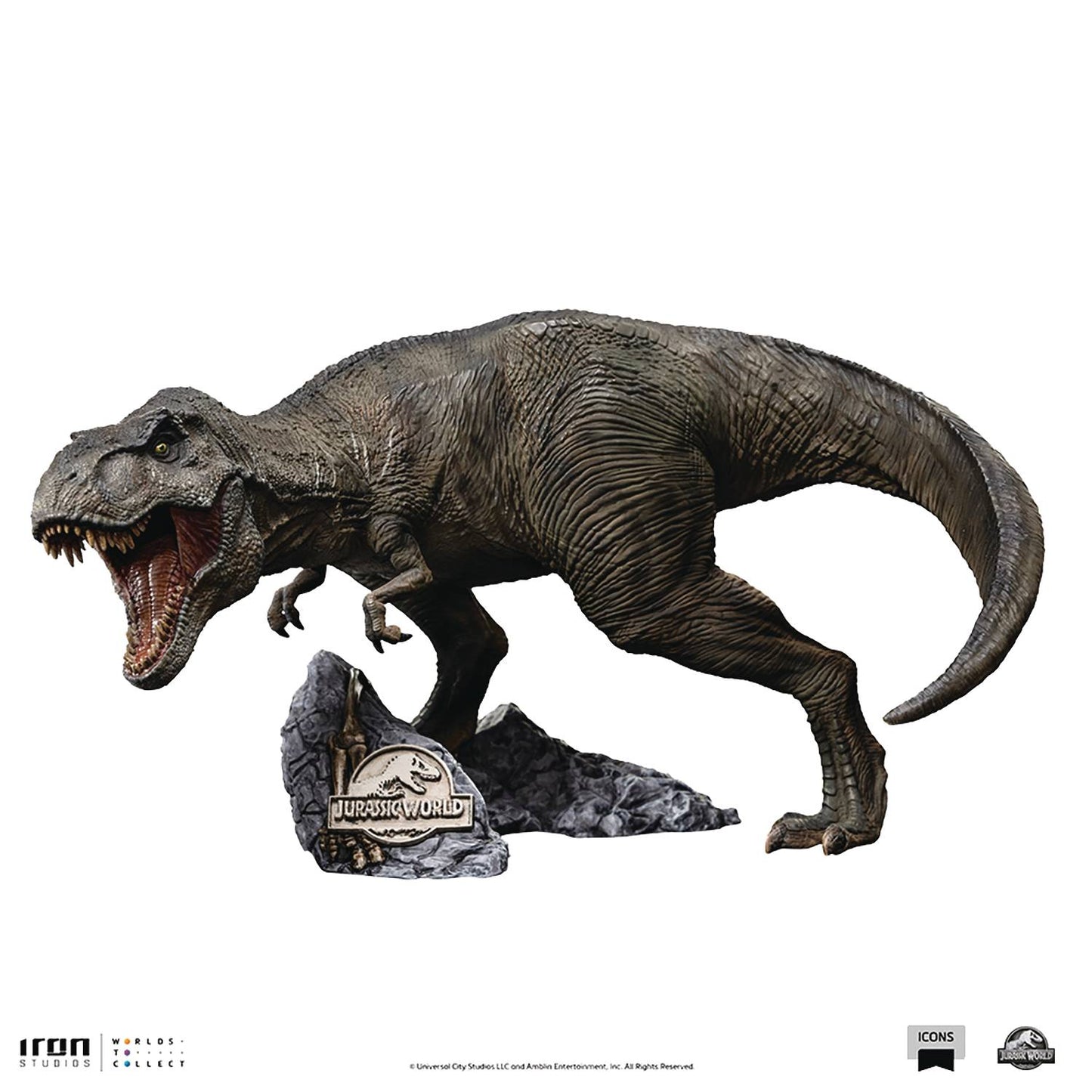 JURASSIC WORLD T-REX ICONS STATUE (NET) (JUL228342) (C: 1-1-