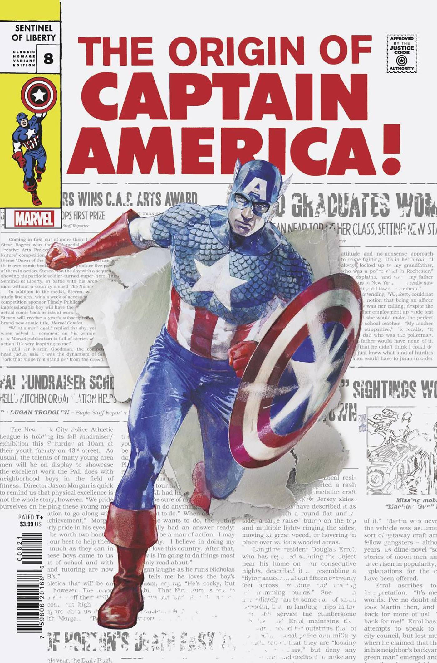 CAPTAIN AMERICA SENTINEL OF LIBERTY #8 CLASSIC HOMAGE VAR