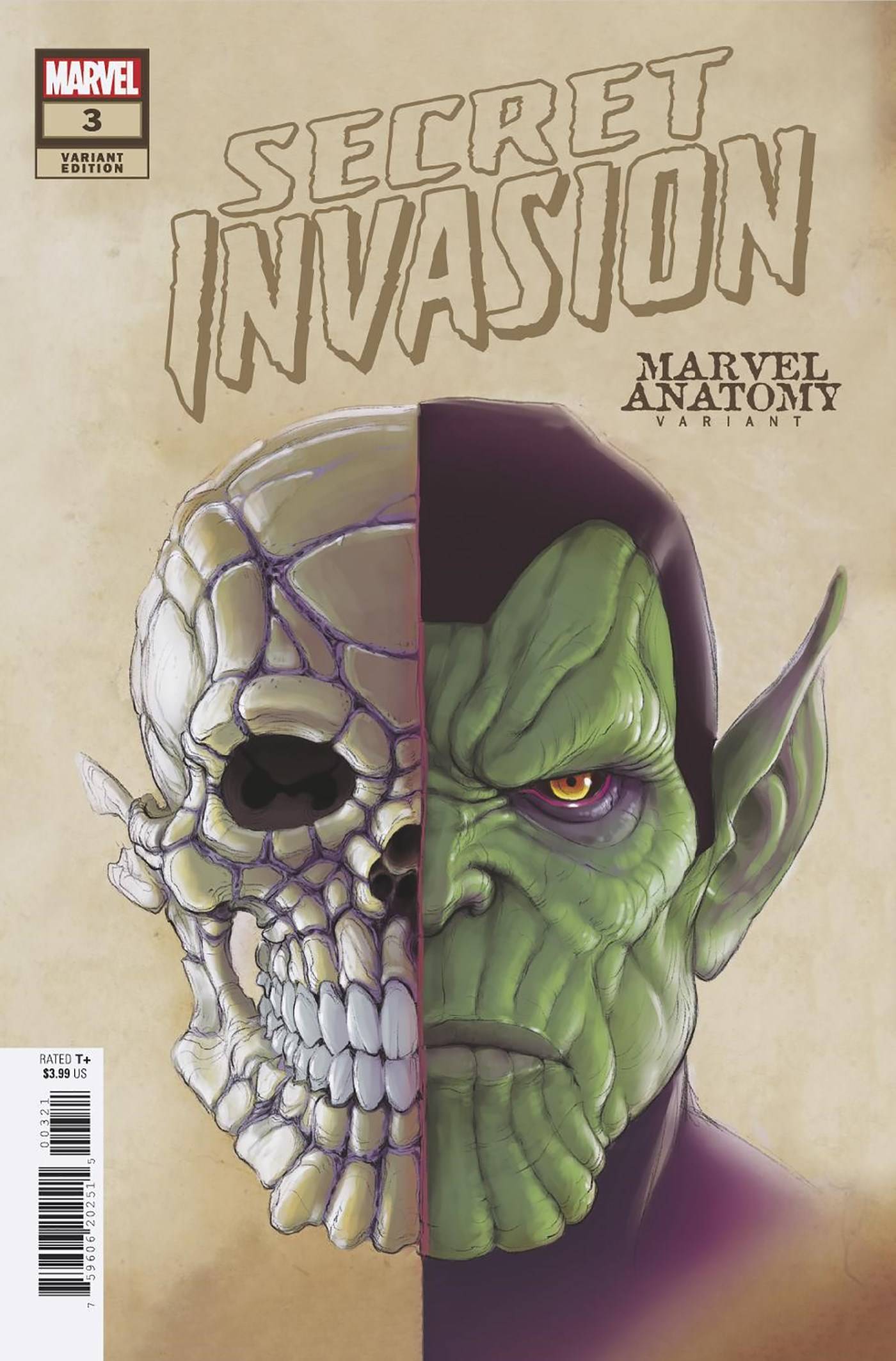 SECRET INVASION #3 (OF 5) MARVEL ANATOMY LOBE VAR