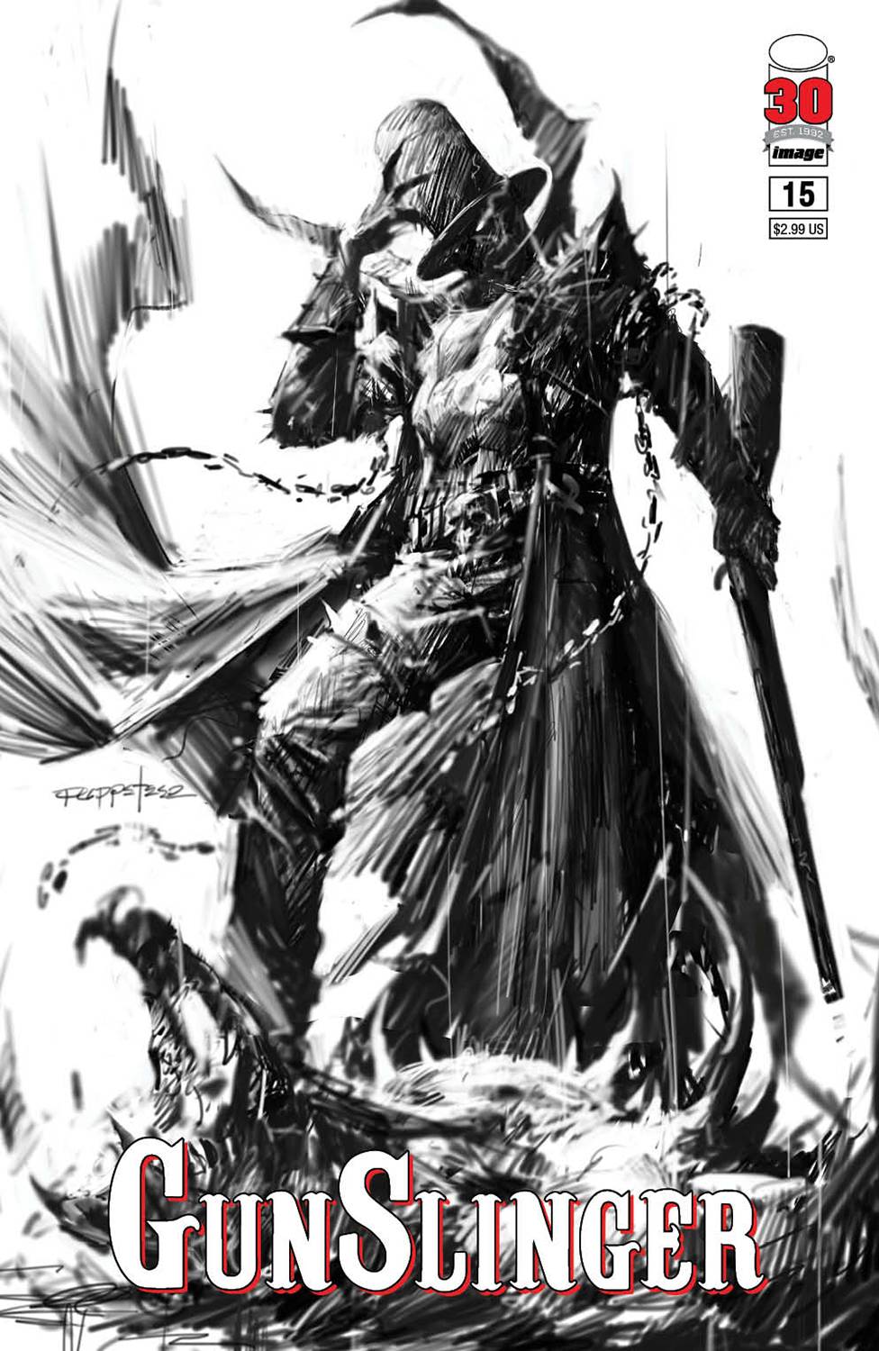 GUNSLINGER SPAWN #15 CVR B LEE SKETCH