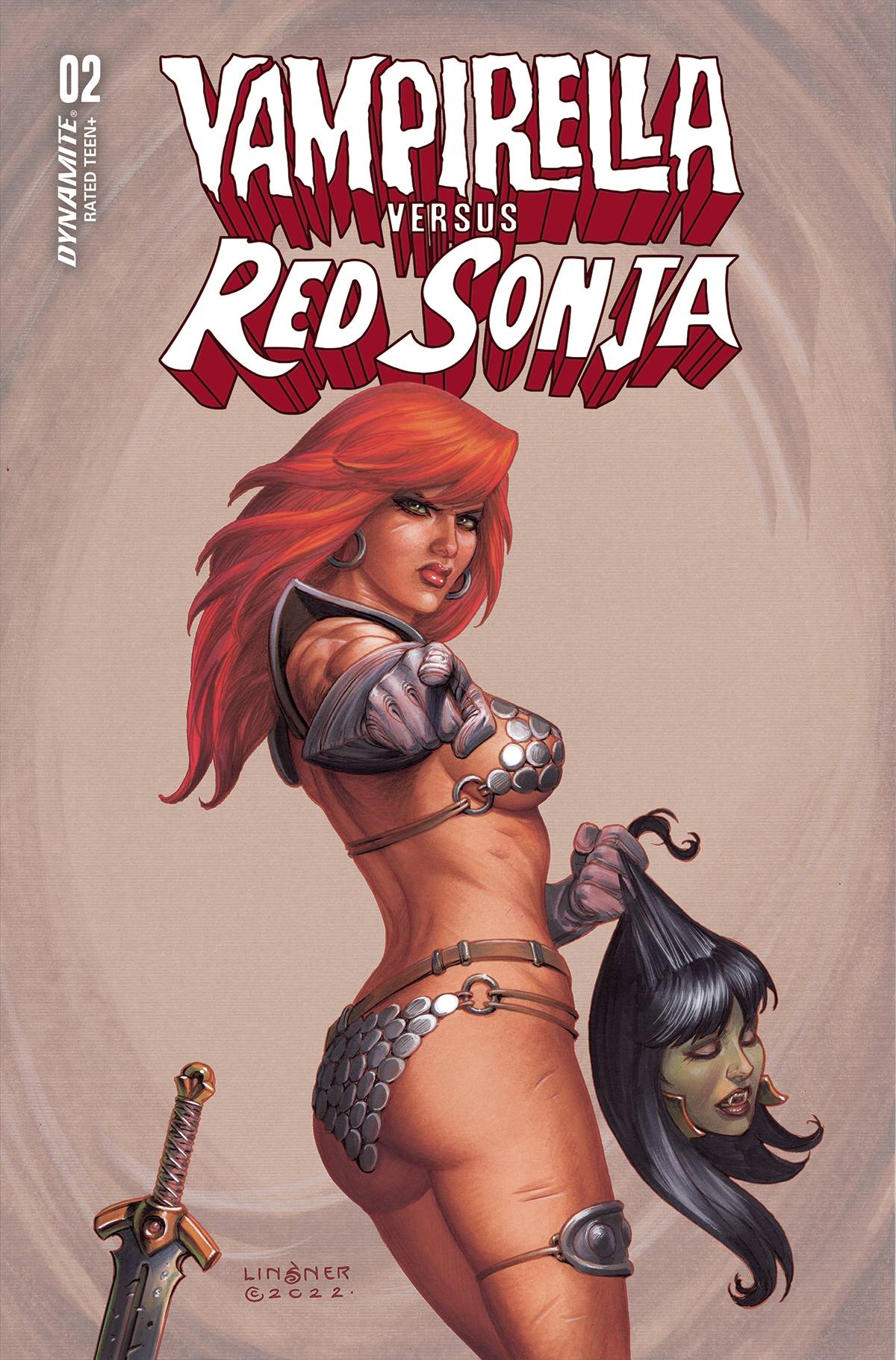 VAMPIRELLA VS RED SONJA #2 CVR B LINSNER