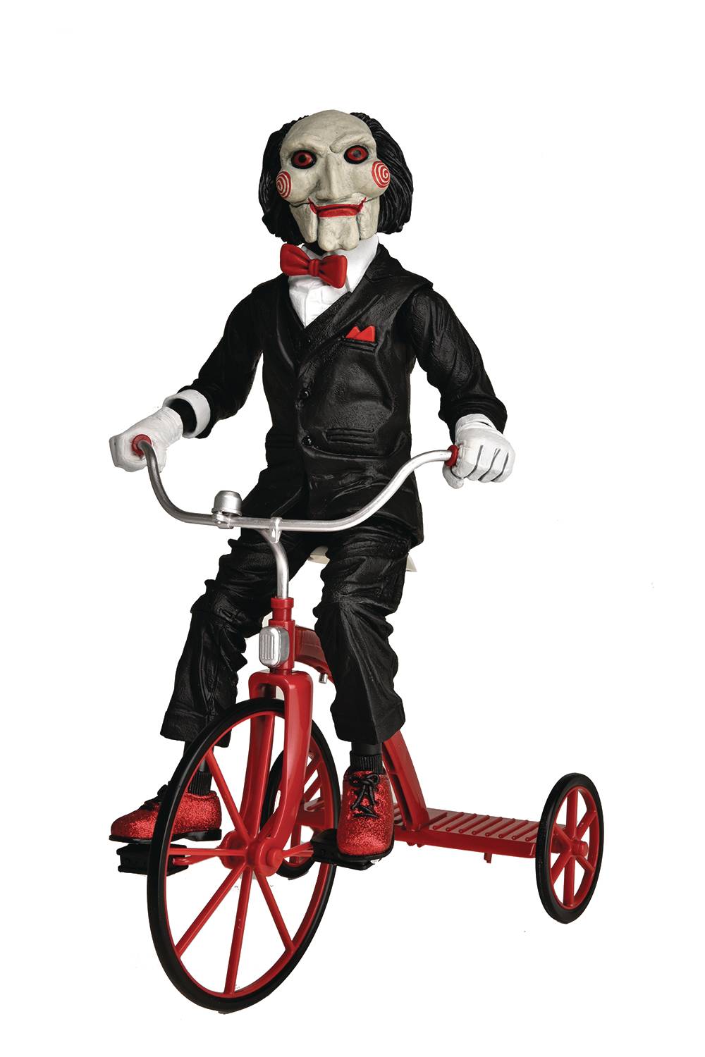 SAW BILLY PUPPET W/ TRICYCLE 12-IN AF (JUL228597) (C: 1-1-2)