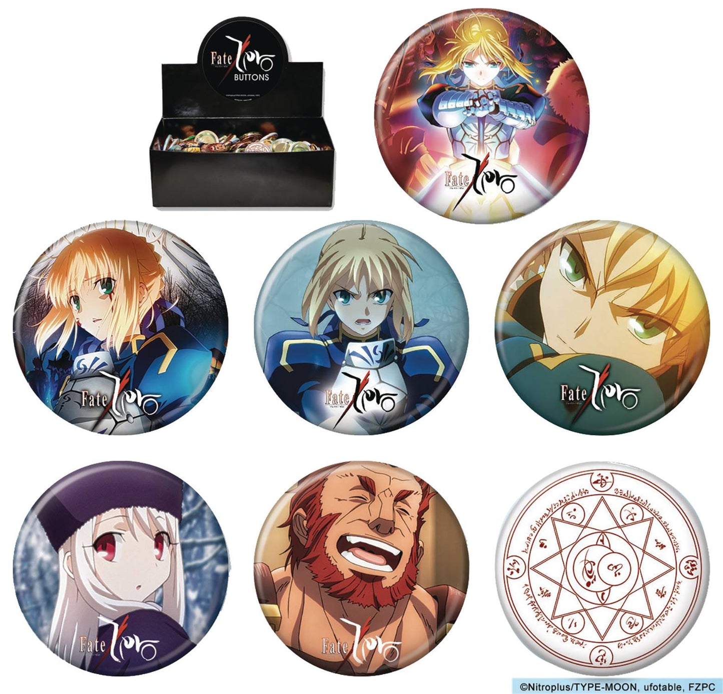 FATE ZERO 144 CT BUTTON ASST (NET) (JUL228674) (C: 1-1-2)