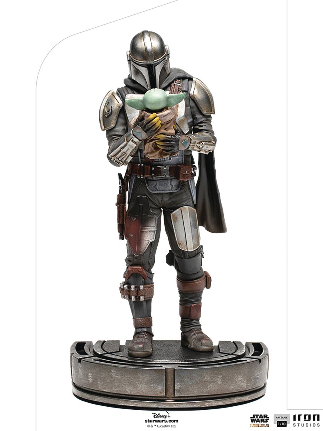 STAR WARS MANDALORIAN MANDO & GROGU ART SCALE 1/10 STATUE (N