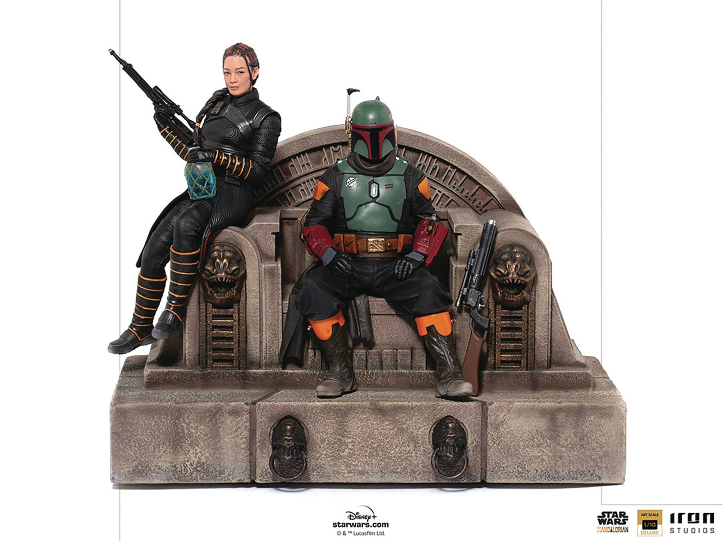 STAR WARS BOBA & FENNEC THRONE DLX ART SCALE 1/10 STATUE (NE