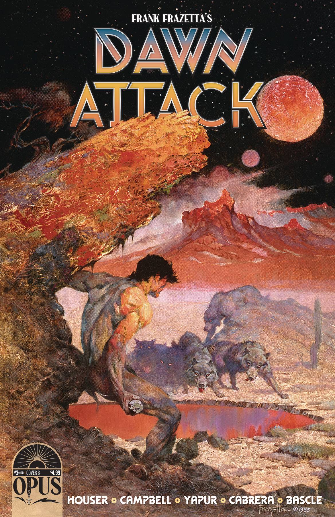 FRANK FRAZETTAS DAWN ATTACK #3 (OF 5) CVR B FRAZETTA