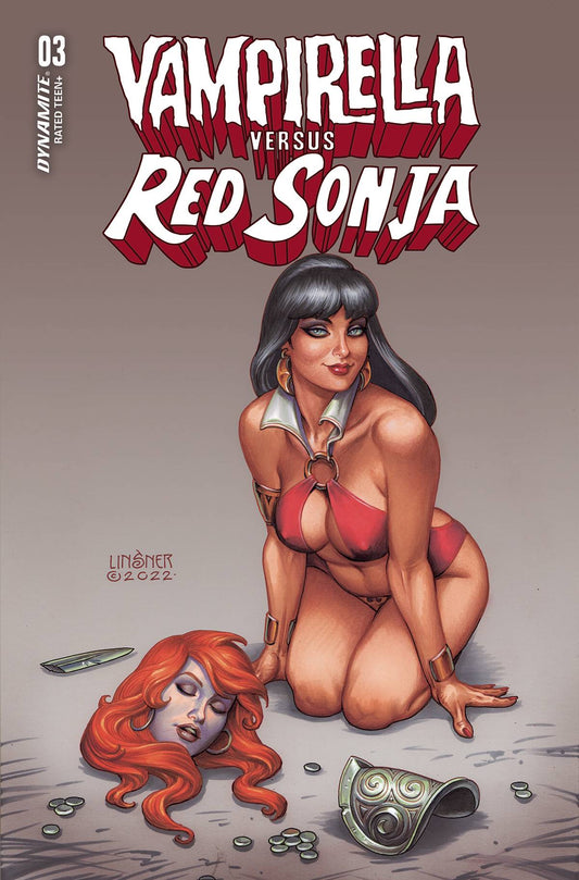 VAMPIRELLA VS RED SONJA #3 CVR B LINSNER