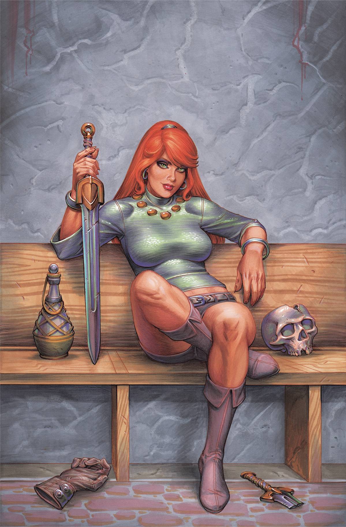 IMMORTAL RED SONJA #10 CVR K LINSNER LTD VIRGIN (C: 0-1-2)