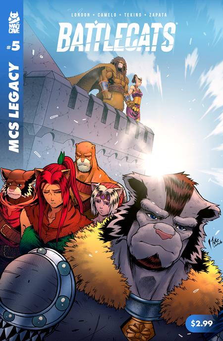 MAD CAVE STUDIOS LEGACY BATTLECATS #5 (OF 5) CVR A MICHAEL CAMELO & TEKINO