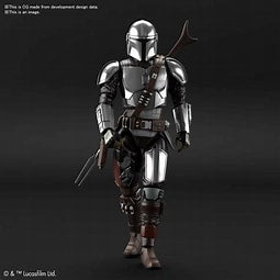 Star Wars: The Mandalorian Beskar Armor Silver Version Bandai 1:12 Kit