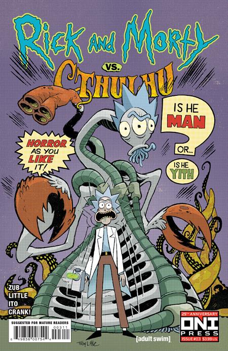 RICK AND MORTY VS CTHULHU #3 (OF 4) CVR A TROY LITTLE (MR)